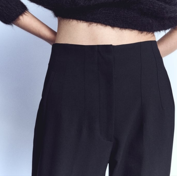 Zara High waisted pants  size-small Cream color - Picture 8 of 14